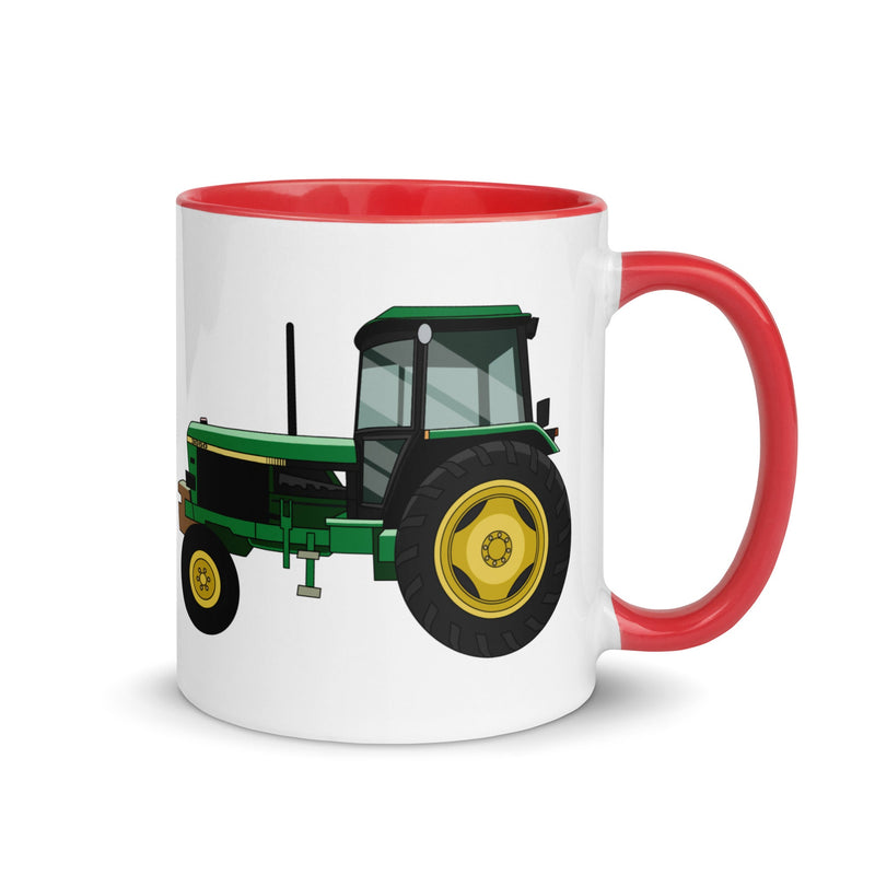 The Farmers Mugs Store Mug Red John Deere 3050 2WD Mug with Color Inside Quality Farmers Merch