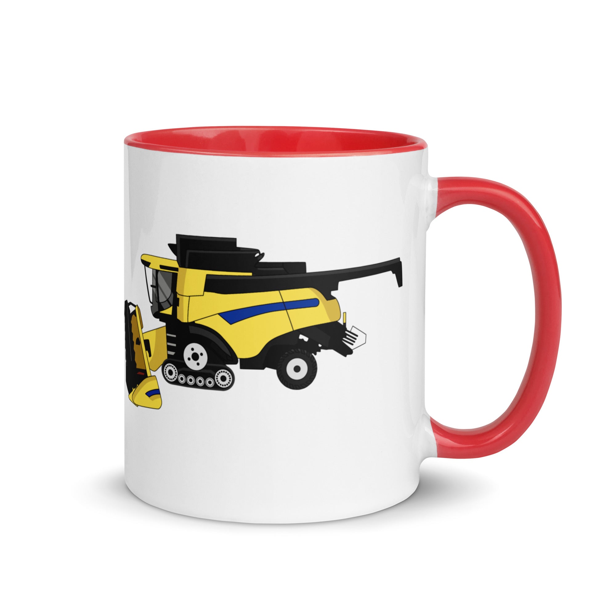 The Farmers Mugs Store Mug Red New Holland CR Combine Mug with Color Inside Quality Farmers Merch