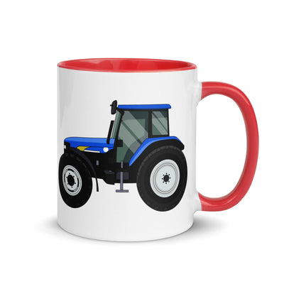 The Farmers Mugs Store Mug Red New Holland TM 140 Mug with Color Inside Quality Farmers Merch