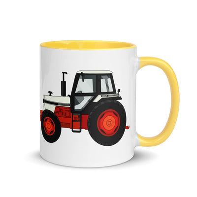 The Farmers Mugs Store Mug Yellow David Brown 1490 4WD Mug with Color Inside Quality Farmers Merch