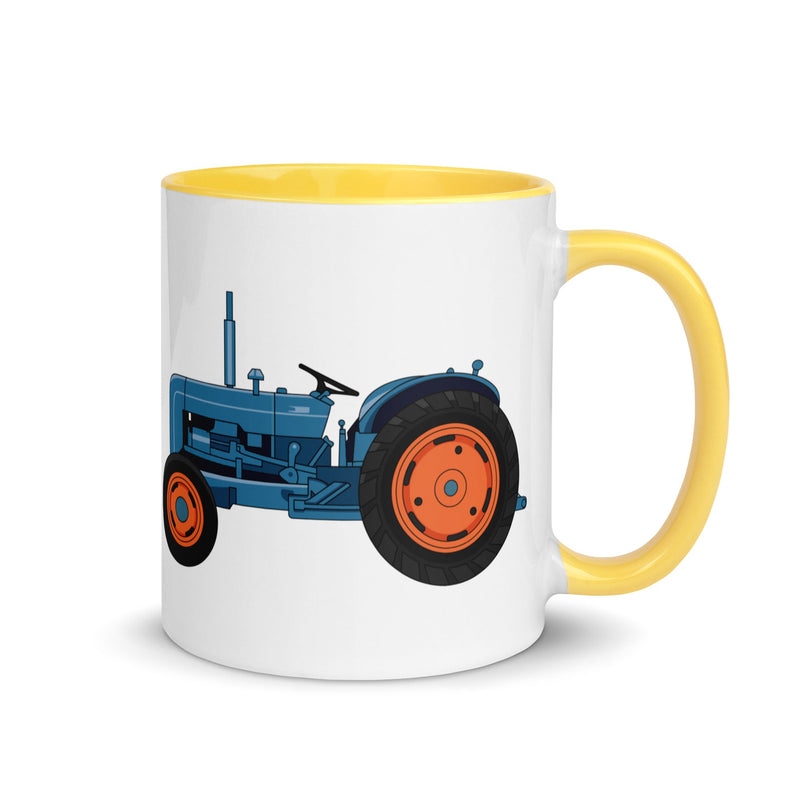 The Farmers Mugs Store Mug Yellow Fordson Dexta Mug with Color Inside (1958) Quality Farmers Merch