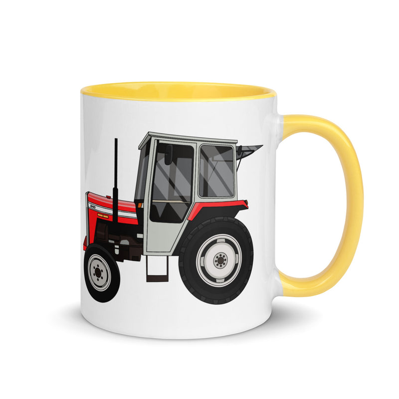 The Farmers Mugs Store Mug Yellow Massey Ferguson 240 Mug with Color Inside Quality Farmers Merch