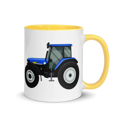 The Farmers Mugs Store Mug Yellow New Holland TM 140 Mug with Color Inside Quality Farmers Merch