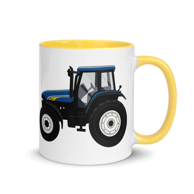 The Farmers Mugs Store Mug Yellow New Holland TM 155 Mug with Color Inside Quality Farmers Merch