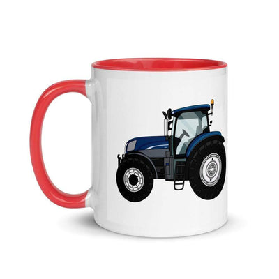 The Farmers Mugs Store New Holland T7.210 Mug with Color Inside Quality Farmers Merch
