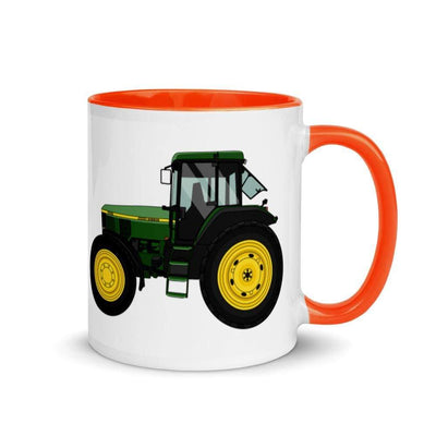 The Farmers Mugs Store Orange John Deere 7810 Mug with Color Inside Quality Farmers Merch