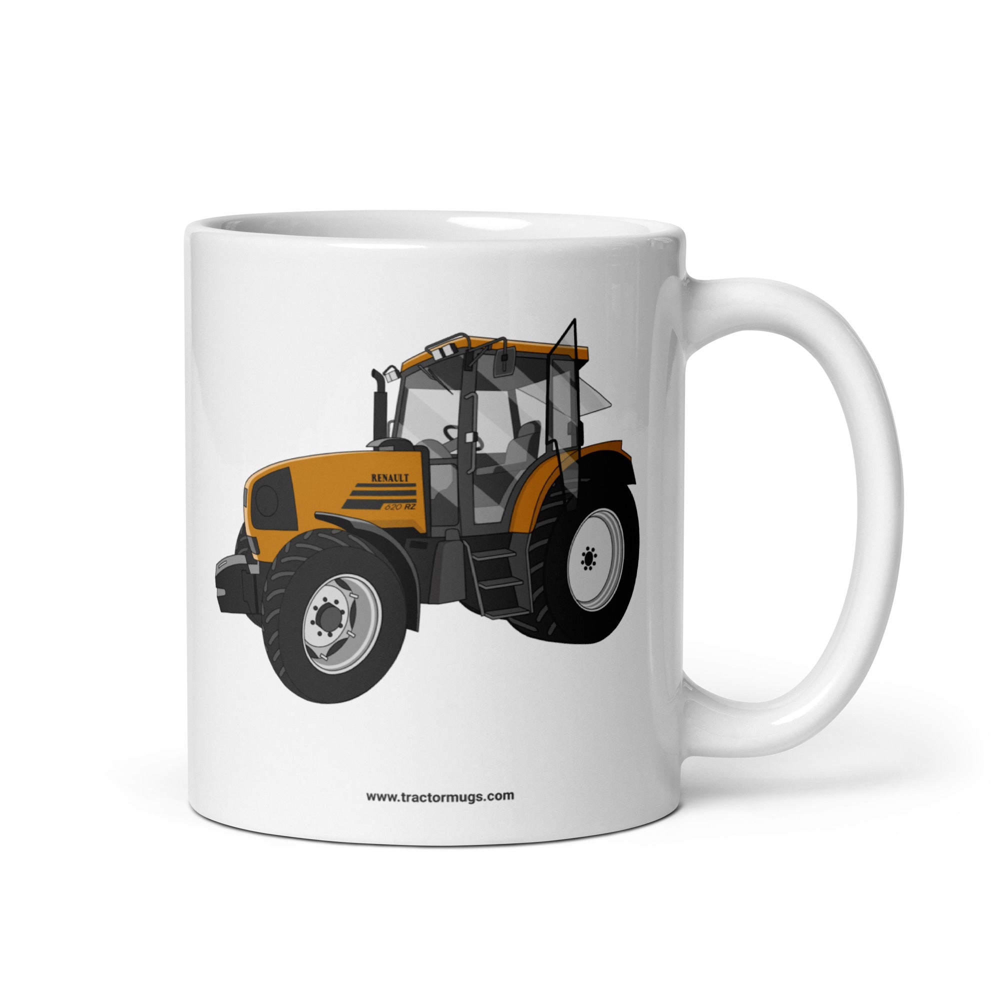 The Tractor Mugs Store 11 oz Renault 620 RZ | White glossy mug Quality Farmers Merch