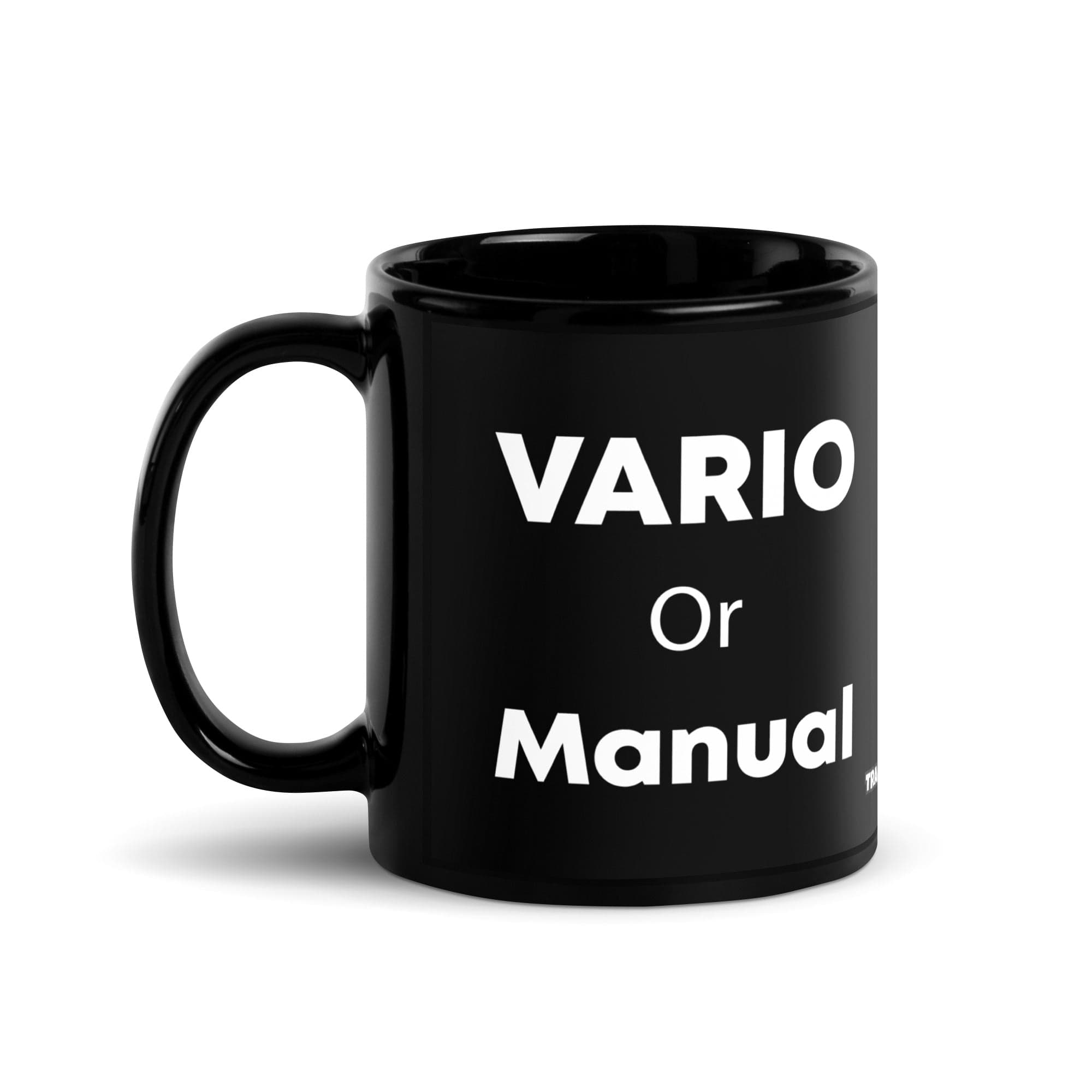 The Tractor Mugs Store 11 oz Vario or Manual | Black Glossy Mug Quality Farmers Merch