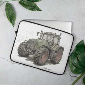 The Tractor Mugs Store 15″ Fendt Favorit 818 Pencil Sketch | Laptop Sleeve Quality Farmers Merch