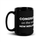 The Tractor Mugs Store 15 oz Congrats On The New New Holland  | Black Glossy Mug Quality Farmers Merch