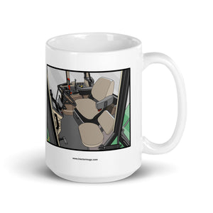 The Tractor Mugs Store 15 oz John Deere 7810 Cabin | White glossy mug Quality Farmers Merch