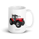 The Tractor Mugs Store 15 oz Massey Ferguson 6480 | White glossy mug Quality Farmers Merch