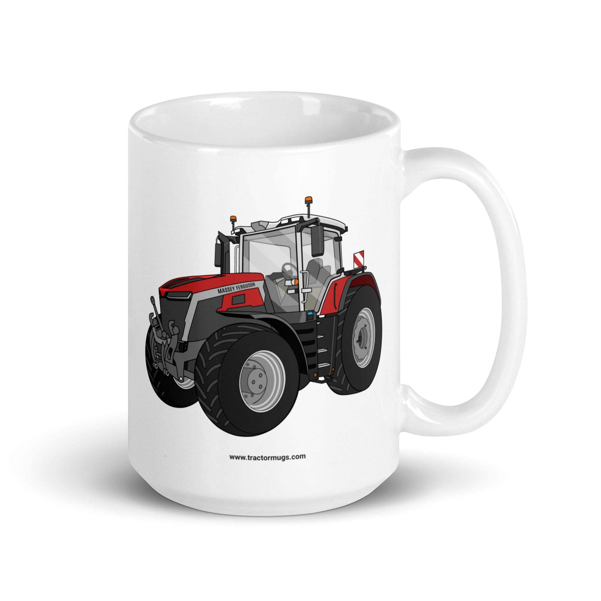 The Tractor Mugs Store 15 oz Massey Ferguson 9X | White glossy mug Quality Farmers Merch