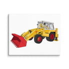 The Tractor Mugs Store 16″×20″ JCB 4D Backhoe | Canvas Quality Farmers Merch