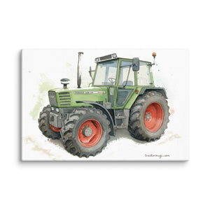 The Tractor Mugs Store 16″×24″ Fendt Farmer 308 C Watercolor | Canvas Quality Farmers Merch