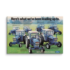 The Tractor Mugs Store 16″×24″ Ford '000 Series Advert | Canvas Quality Farmers Merch