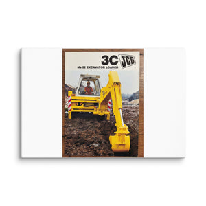 The Tractor Mugs Store 16″×24″ JCB 3C II Advert | Canvas Quality Farmers Merch