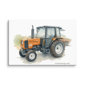 The Tractor Mugs Store 16″×24″ Renault 65-32 MX Watercolor | Canvas Quality Farmers Merch