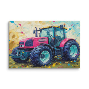 The Tractor Mugs Store 16″×24″ Renault ares 696 rz Splash Art | Canvas Quality Farmers Merch