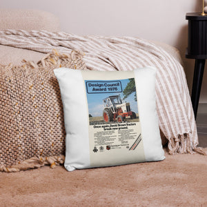 The Tractor Mugs Store 18″×18″ David Brown Advert | Pillow Case Quality Farmers Merch