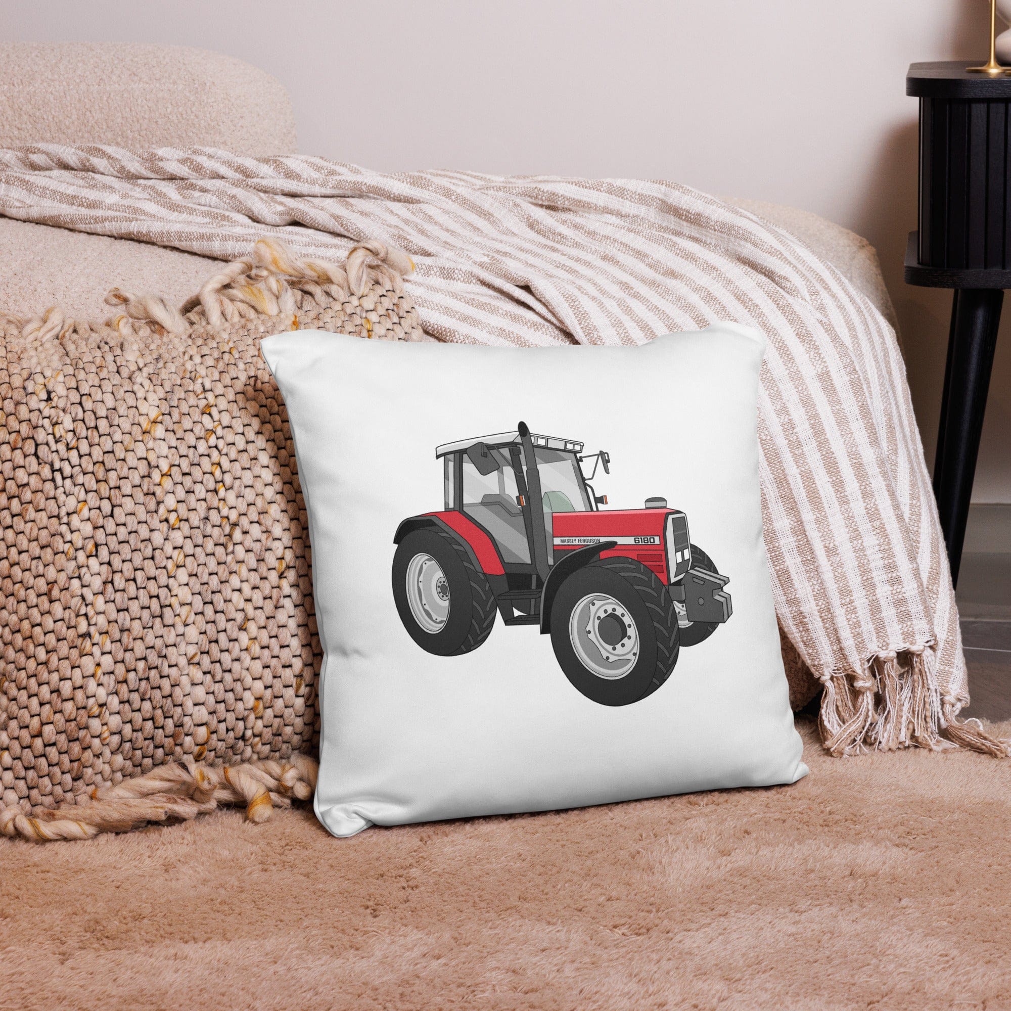 The Tractor Mugs Store 18″×18″ Massey Ferguson 6180 | Pillow Case Quality Farmers Merch