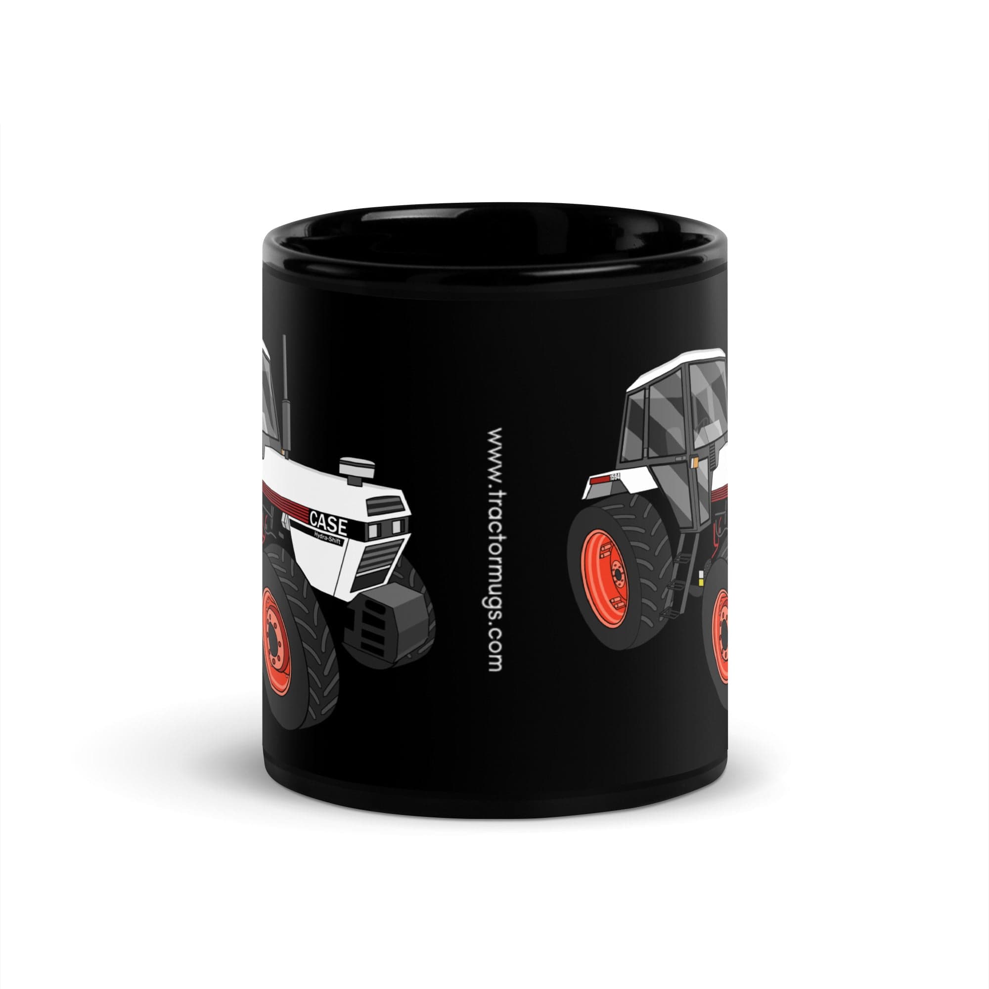 The Tractor Mugs Store 1985 Case 1594 Hydra-Shift | Black Glossy Mug Quality Farmers Merch