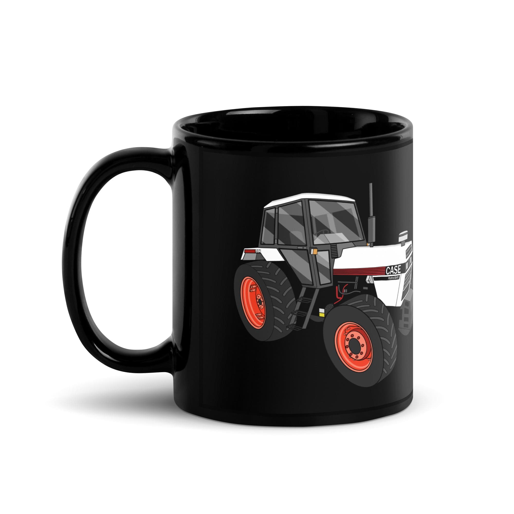 The Tractor Mugs Store 1985 Case 1594 Hydra-Shift | Black Glossy Mug Quality Farmers Merch