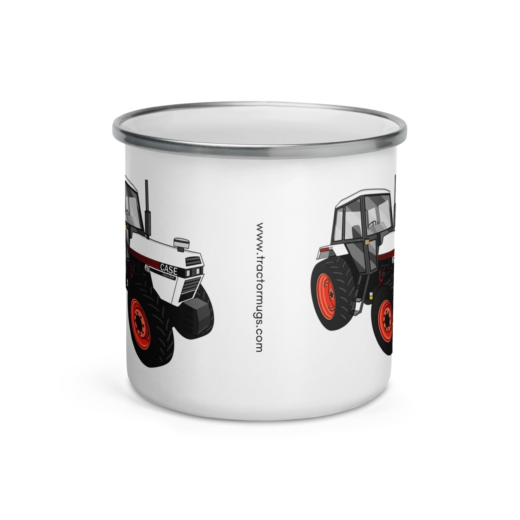 The Tractor Mugs Store 1985 Case 1594 Hydra-Shift | Enamel Mug Quality Farmers Merch