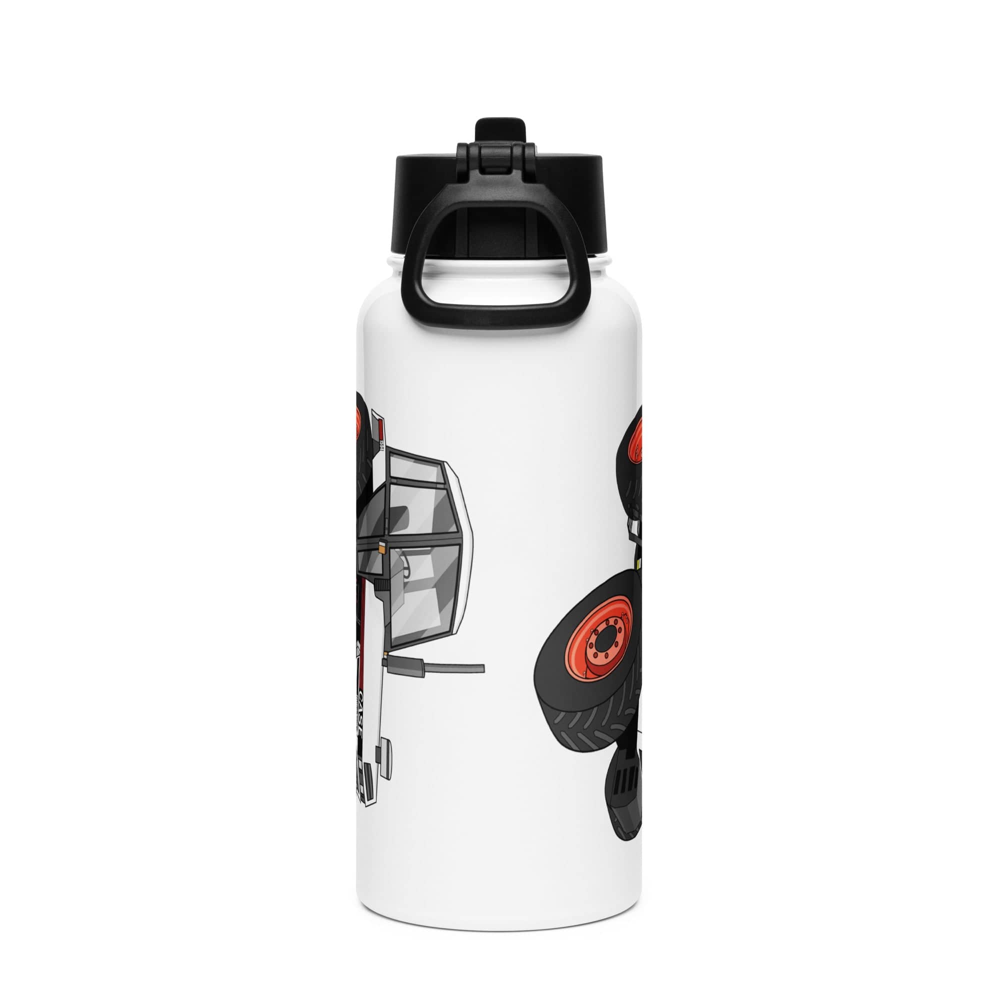 The Tractor Mugs Store 1985 Case 1594 Hydra-Shift | Stainless steel water bottle with a straw lid Quality Farmers Merch