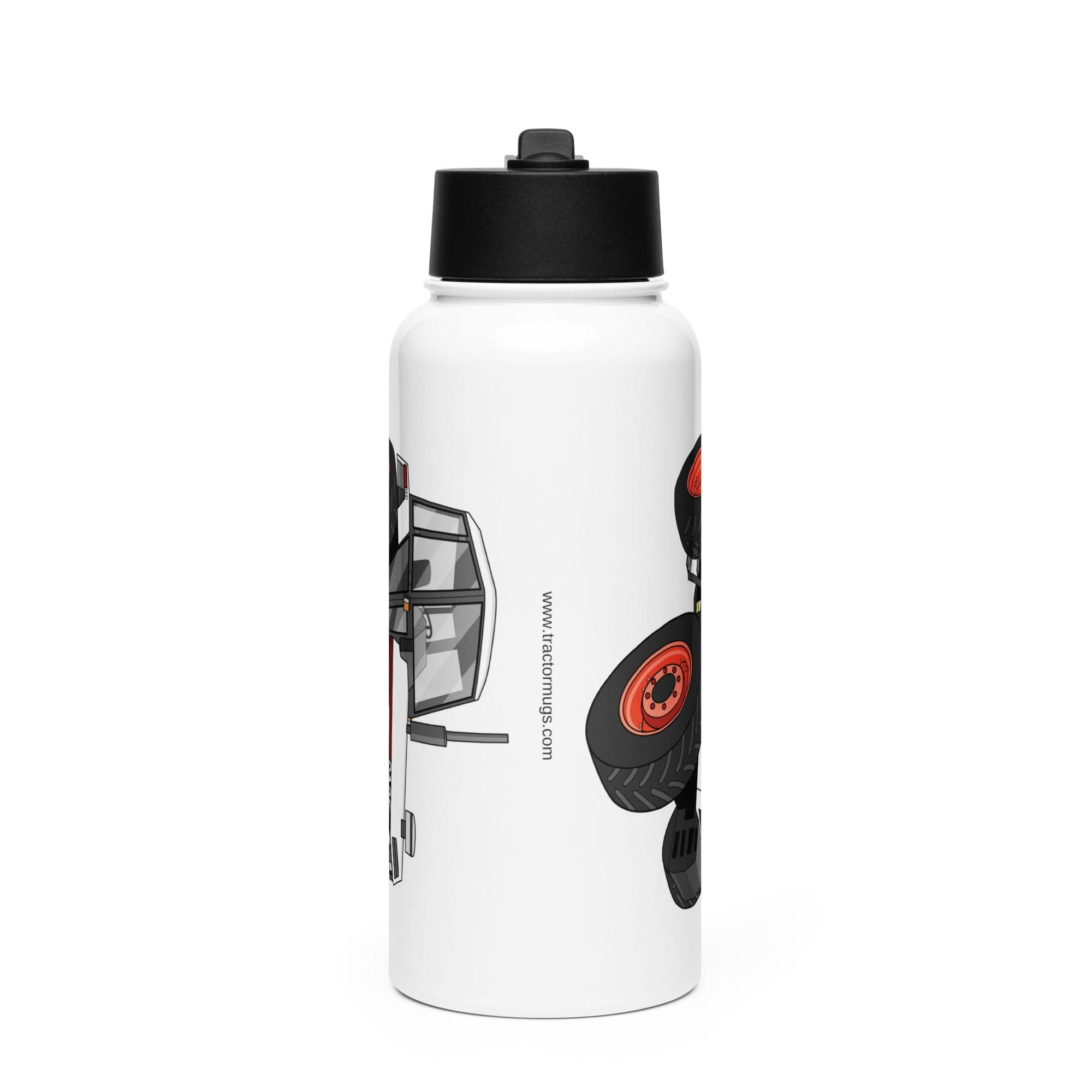 The Tractor Mugs Store 1985 Case 1594 Hydra-Shift | Stainless steel water bottle with a straw lid Quality Farmers Merch