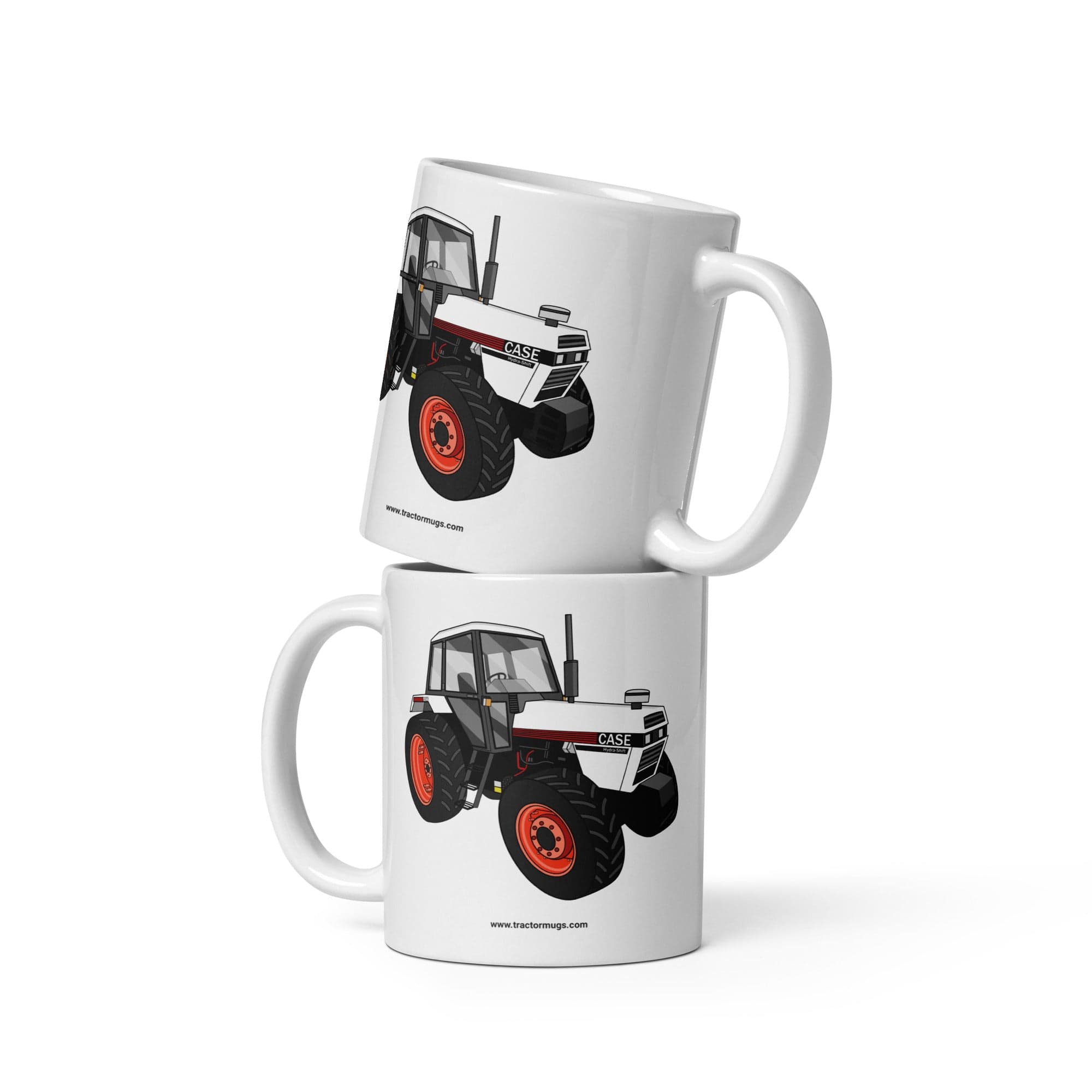 The Tractor Mugs Store 1985 Case 1594 Hydra-Shift | White glossy mug Quality Farmers Merch