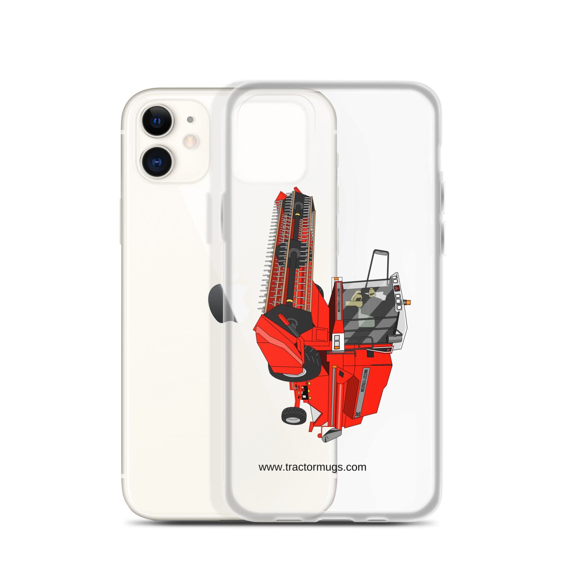 The Tractor Mugs Store 1994 Massey Ferguson 32 Combine Harvester | Clear Case for iPhone® Quality Farmers Merch