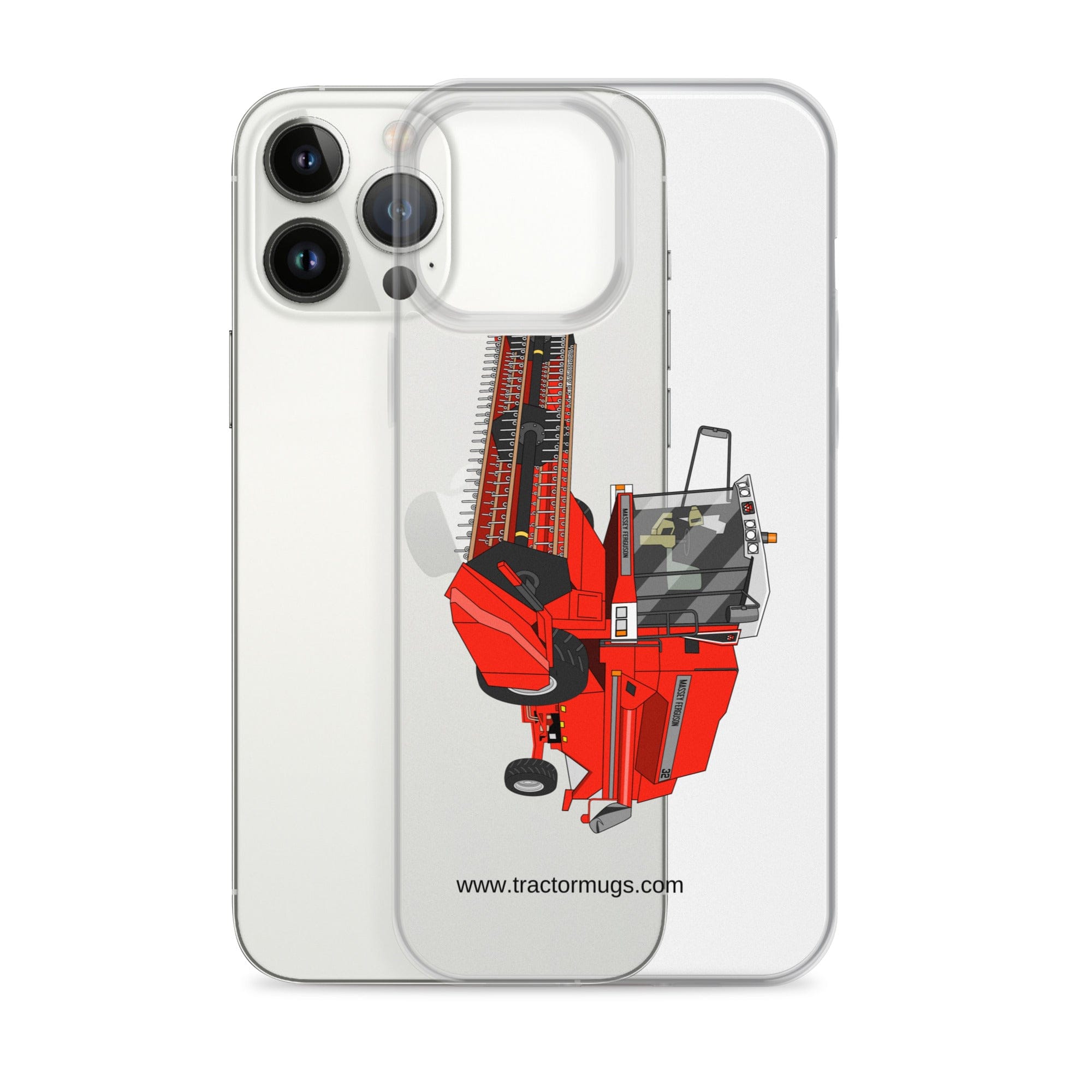 The Tractor Mugs Store 1994 Massey Ferguson 32 Combine Harvester | Clear Case for iPhone® Quality Farmers Merch
