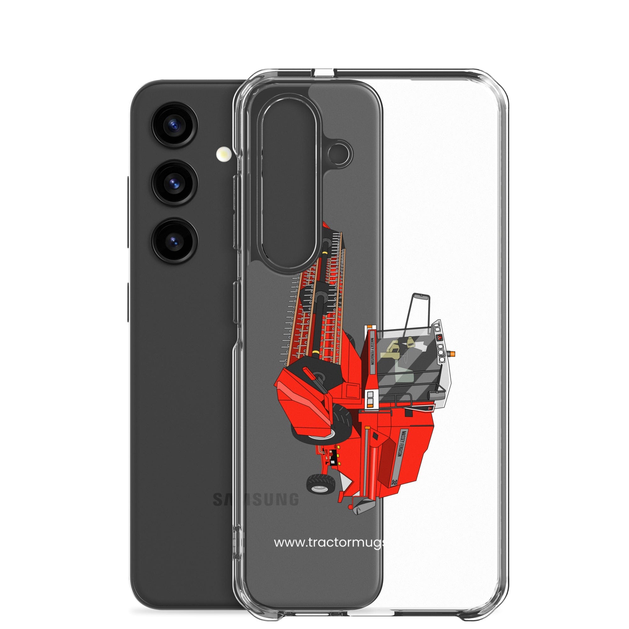 The Tractor Mugs Store 1994 Massey Ferguson 32 Combine Harvester | Clear Case for Samsung® Quality Farmers Merch