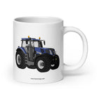 The Tractor Mugs Store 20 oz New Holland T8 435 | White glossy mug Quality Farmers Merch