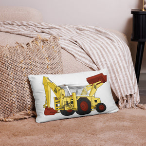 The Tractor Mugs Store 20″×12″ JCB 3C II Backhoe | Pillow Case Quality Farmers Merch