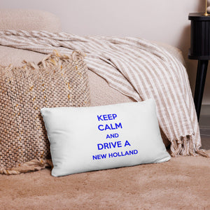 The Tractor Mugs Store 20″×12″ Keep Calm New Holland | Pillow Case Quality Farmers Merch
