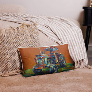 The Tractor Mugs Store 20″×12″ Massey Ferguson 168 | Splash Art Pillow Case Quality Farmers Merch