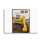 The Tractor Mugs Store 20″×28″ JCB 3C II Advert | Canvas Quality Farmers Merch