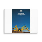 The Tractor Mugs Store 20″×28″ JCB 3CX Sitemaster Advert (1988)  | Canvas Quality Farmers Merch