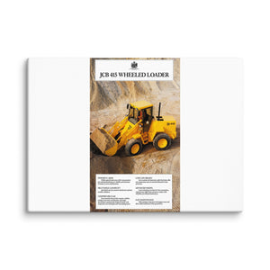 The Tractor Mugs Store 20″×28″ JCB 415 Loader Advert | Canvas Quality Farmers Merch