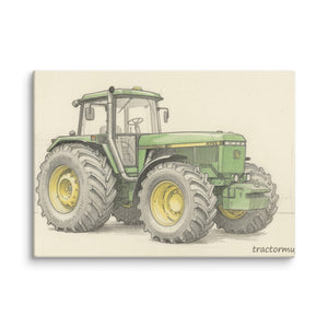The Tractor Mugs Store 20″×28″ John Deere 4755 | Pencil Sketch Canvas Quality Farmers Merch