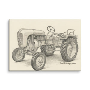 The Tractor Mugs Store 20″×28″ Porsche Diesel A111 Pencil Sketch | Canvas Quality Farmers Merch