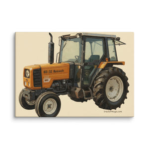 The Tractor Mugs Store 20″×28″ Renault 65-32 MX Oil Painting | Canvas Quality Farmers Merch
