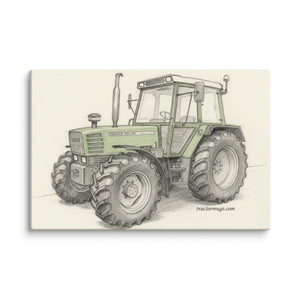 The Tractor Mugs Store 20″×30″ Fendt 308 LSA 4WD Pencil Sketch | Canvas Quality Farmers Merch