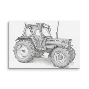 The Tractor Mugs Store 20″×30″ FIAT 90-90 DT Pencil Sketch | Canvas Quality Farmers Merch