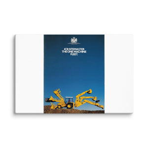 The Tractor Mugs Store 20″×30″ JCB 3CX Sitemaster Advert (1988)  | Canvas Quality Farmers Merch
