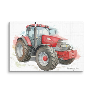 The Tractor Mugs Store 20″×30″ McCormick MTX 200 Watercolor | Canvas Quality Farmers Merch