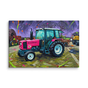 The Tractor Mugs Store 20″×30″ Renault 65-32 MX Splash Art | Canvas Quality Farmers Merch