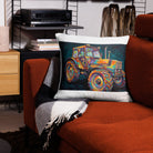 The Tractor Mugs Store 22″×22″ Deutz Fahr DX 140 | Splash Art Pillow Case Quality Farmers Merch